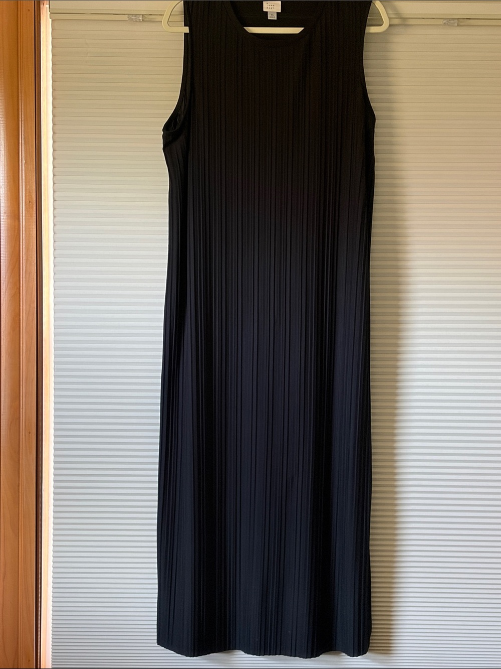 a new day Black Sleeveless Pleated Maxi Dress